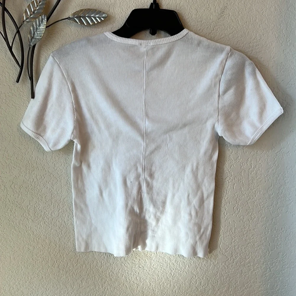 Re/Done Hanes 1950s boxy tee shirt optic white - Picture 5 of 5